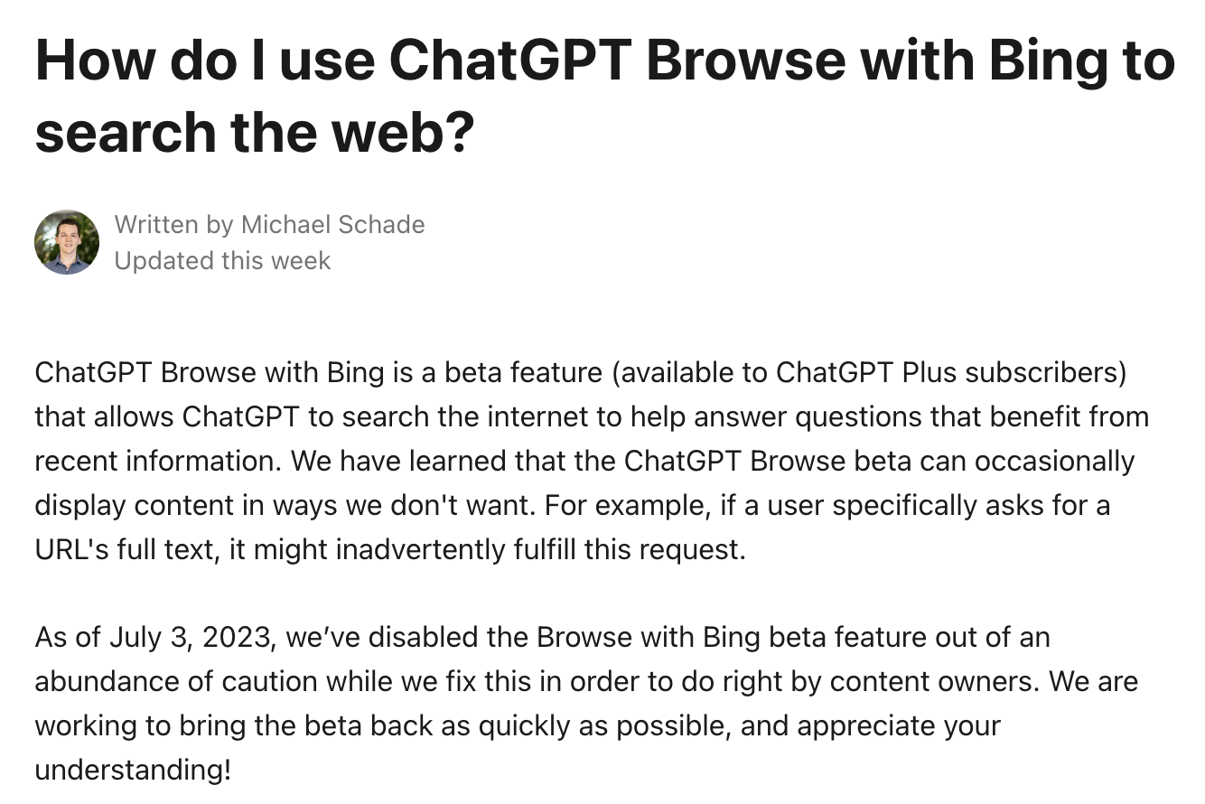 ChatGPT 又断网了！OpenAI 下线 ChatGPT 搜索功能，只因绕过付费墙？